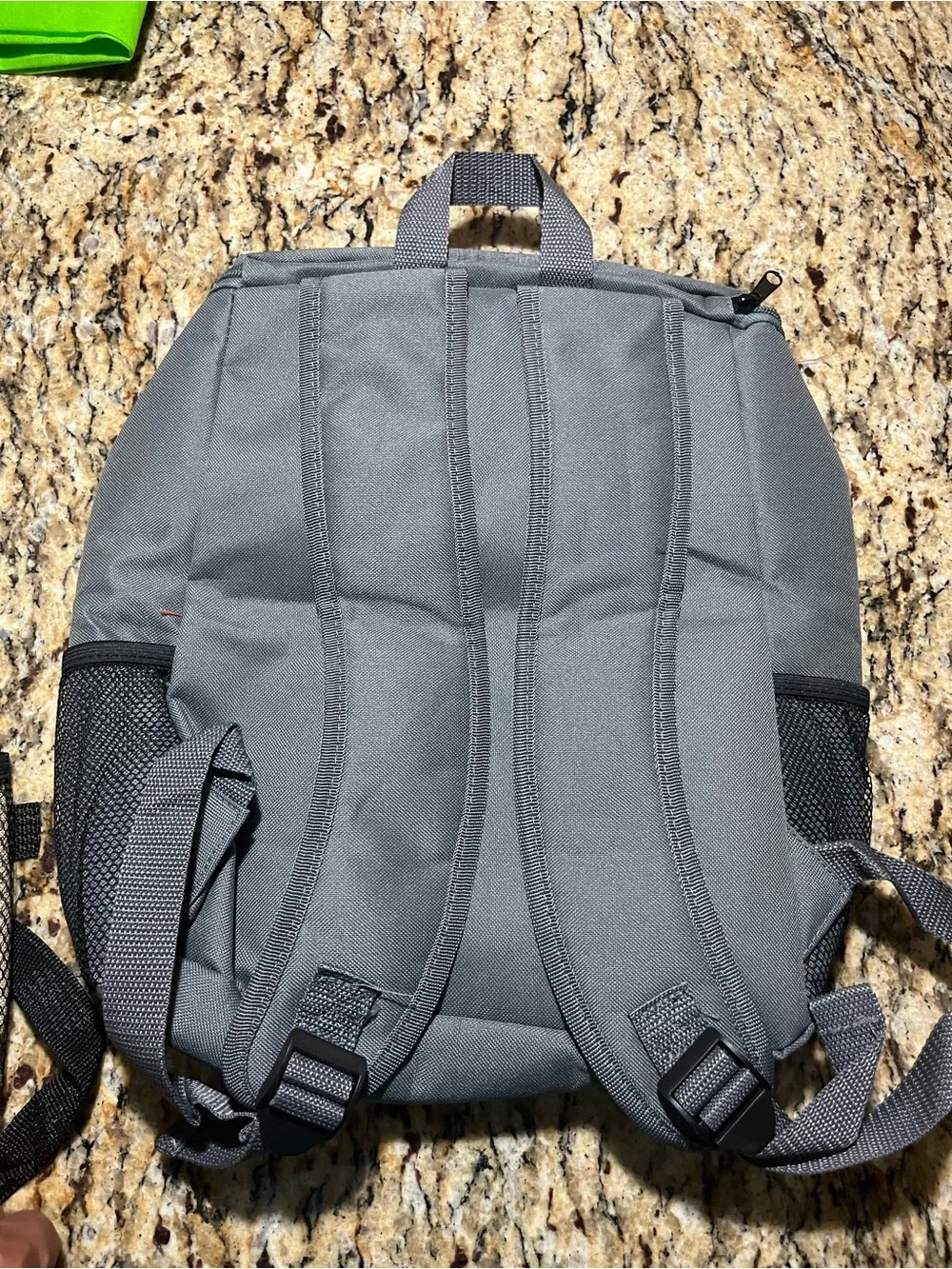 Gray Men’s Backpack - Unbranded keeps beverages cold holds between 15 to 20 cans